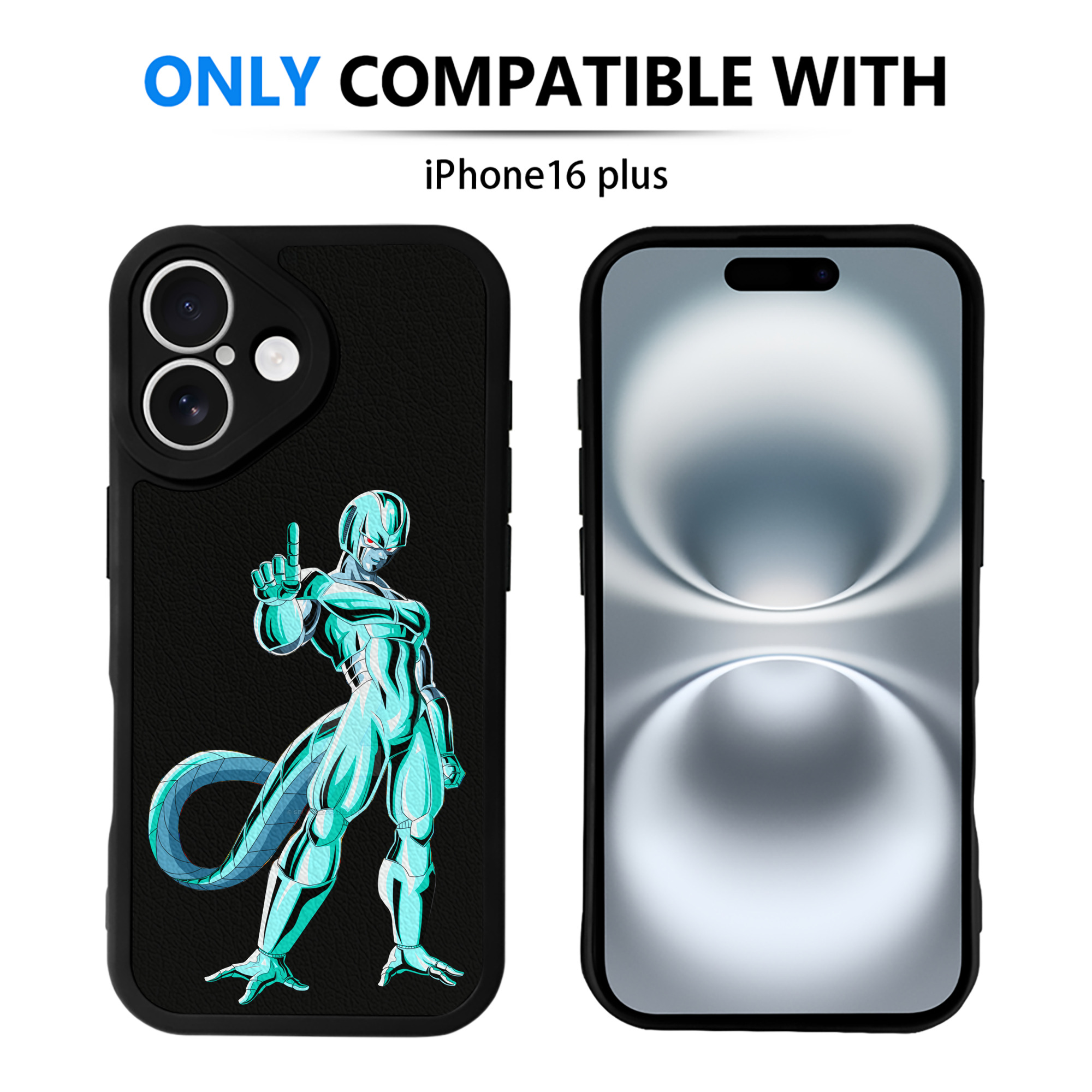 （画像用） ドラゴンボール クウラ DRAGON BALL Cooler Coora 【iPhone 16シリーズ対応】シリコンスマホケース（レザー調） 材質：シリコン